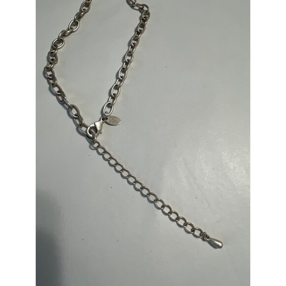 Lia Sophia Long Silver-Tone Necklace With Multicolor Gemstone Charms - Picture 4 of 6